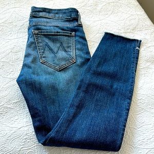 Mother Denim Jeans The Looker Ankle Step Fray size 27
